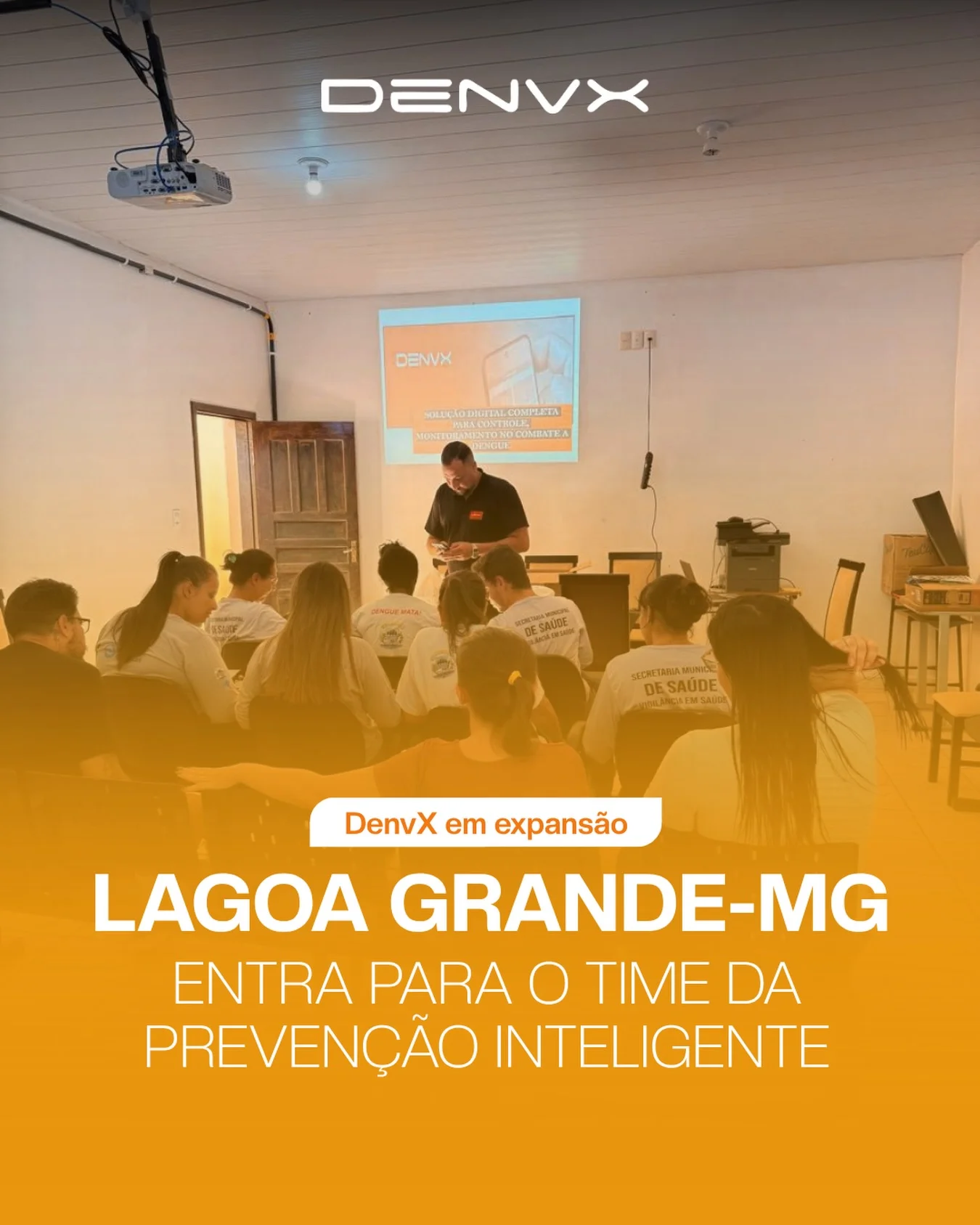 Treinamento da Denvx com equipe municipal em Lagoa Grande